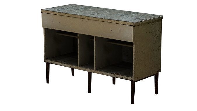 Wooden night stand 01 07 D Low-poly 3D model