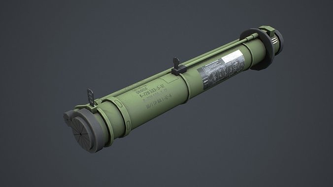 RPG-30 hook-Kryuk Low-poly 3D model