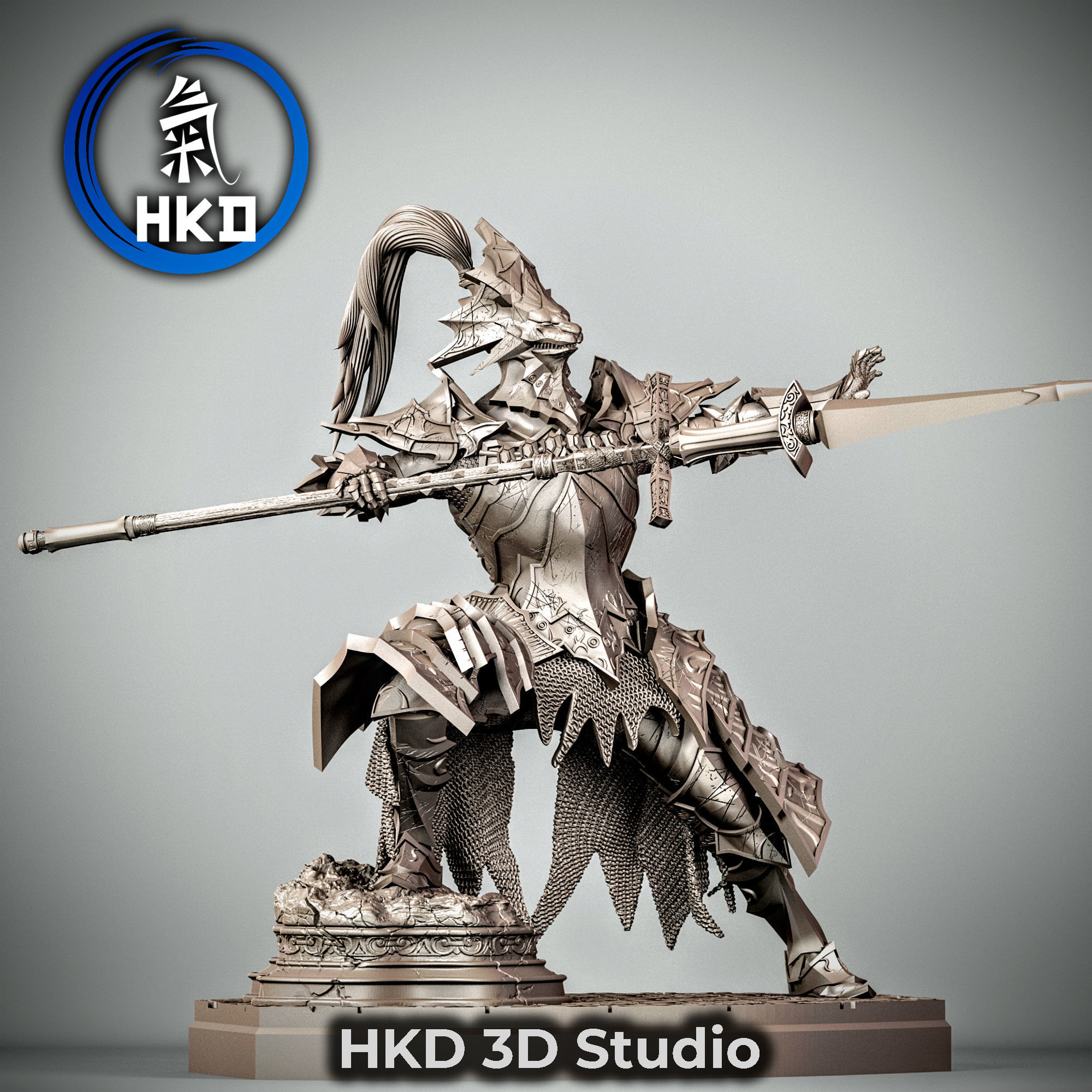 Ornstein Dragonslayer fan art - Dark souls 3D model 3D printable | CGTrader