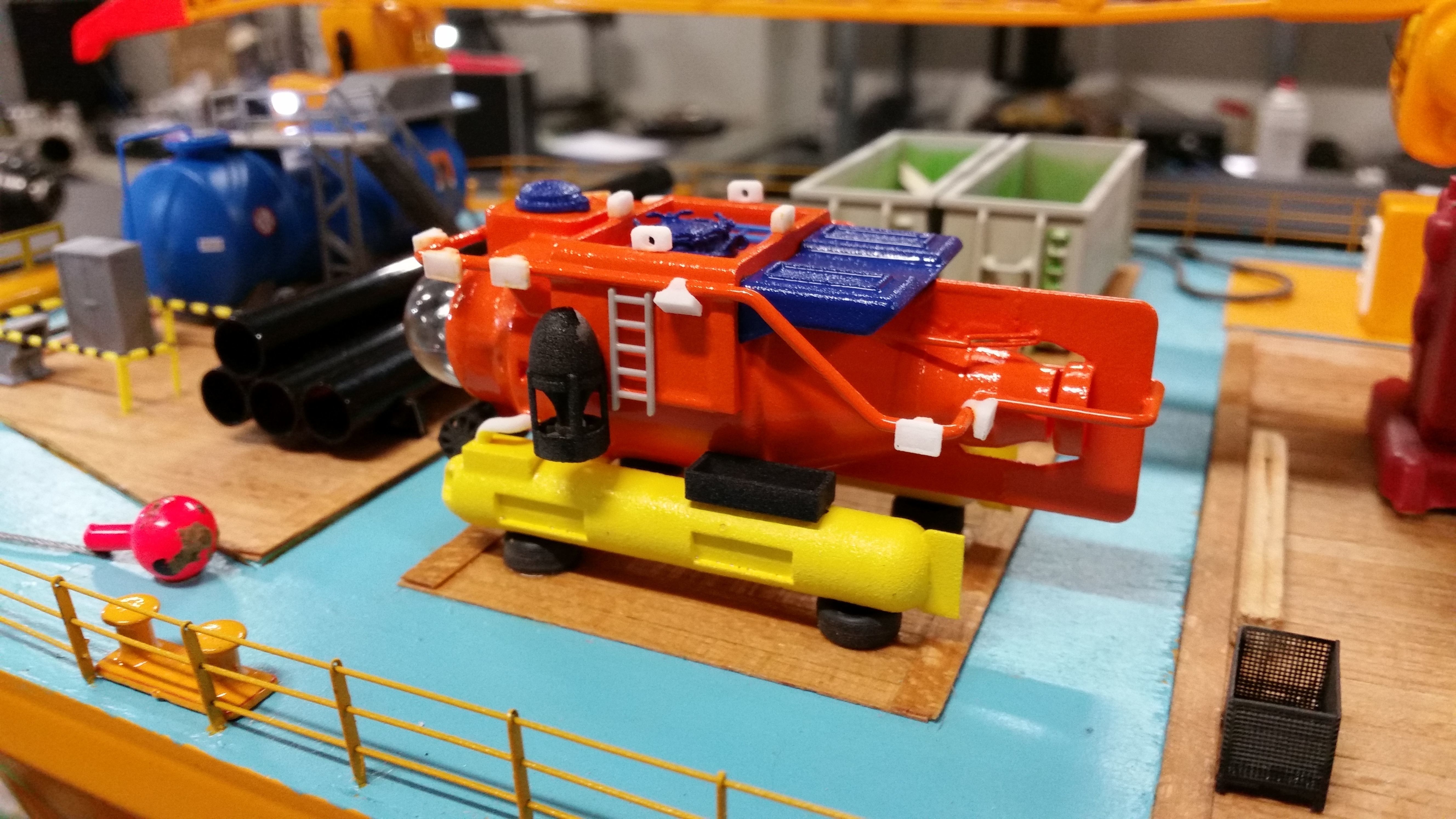 Research submarine 3D model 3D printable CGTrader