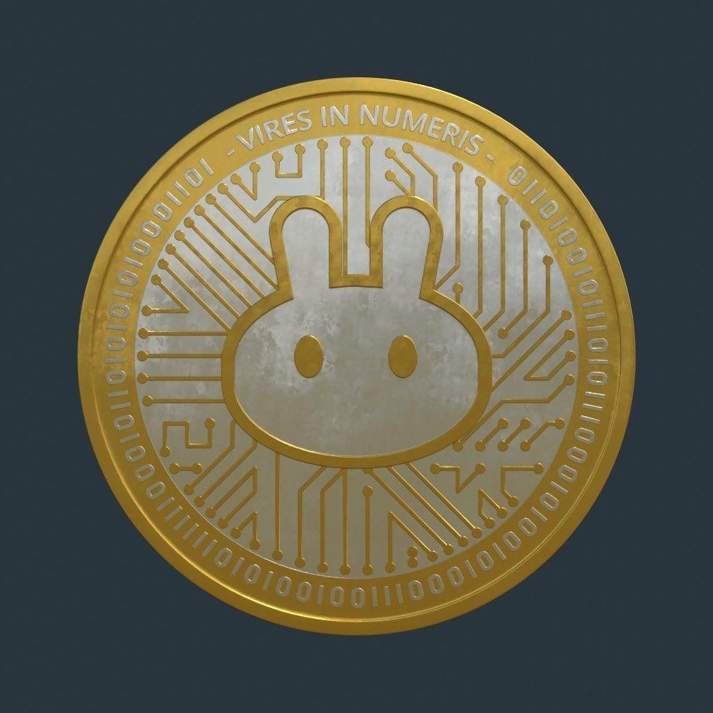 Pancake Swap CAKE Cryptocurrency Coin 3D model CGTrader
