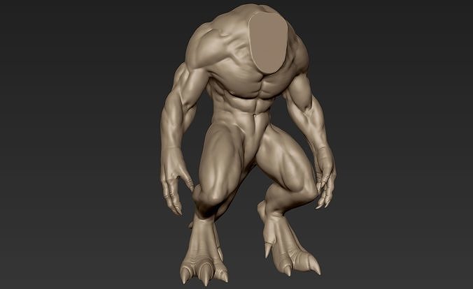 Creature Body Sculpt 18 3D model | CGTrader