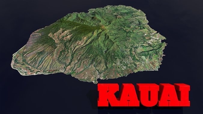 Kauai Island 3D model