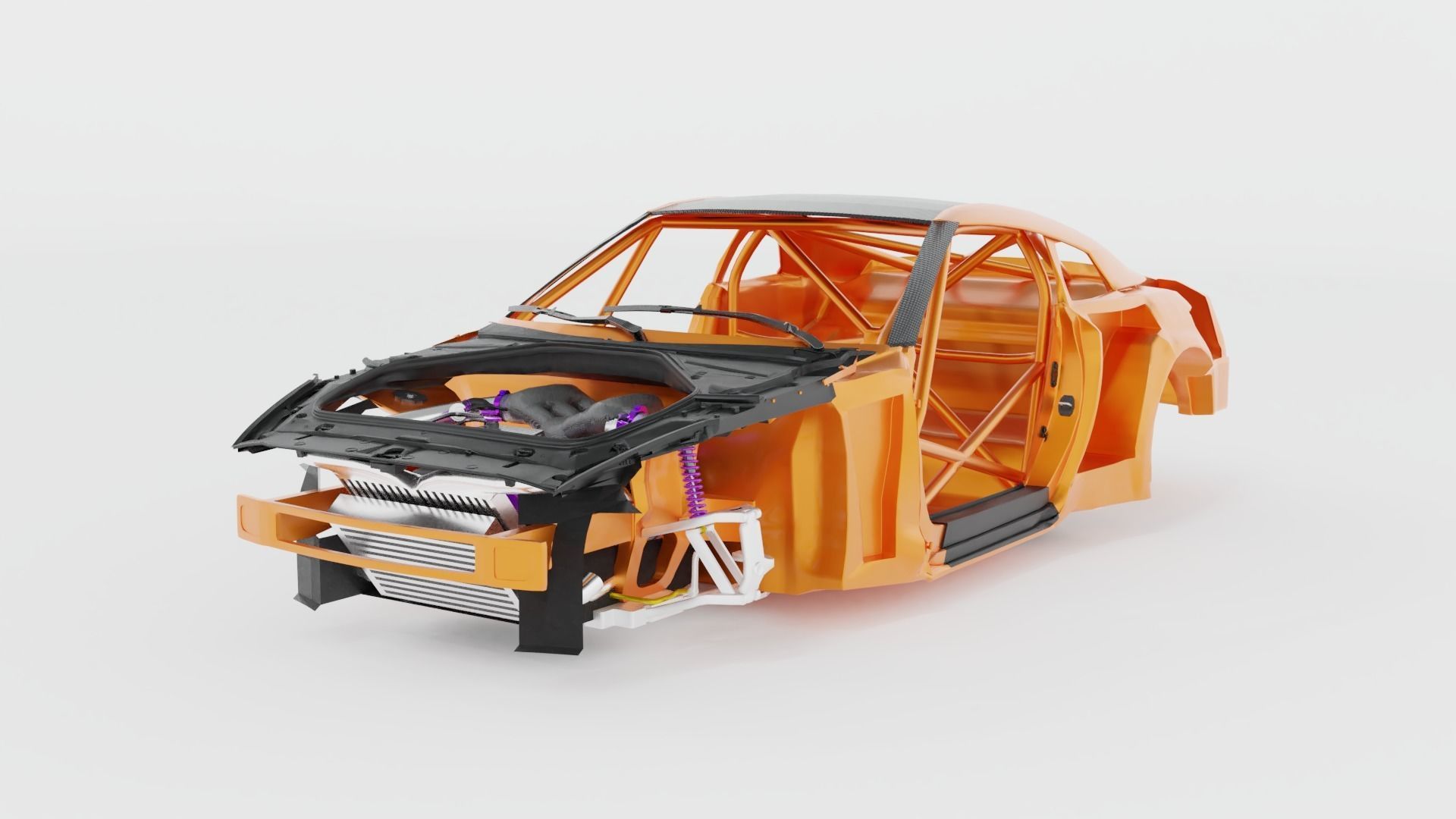 Japanese racing car 3D model rigged | CGTrader