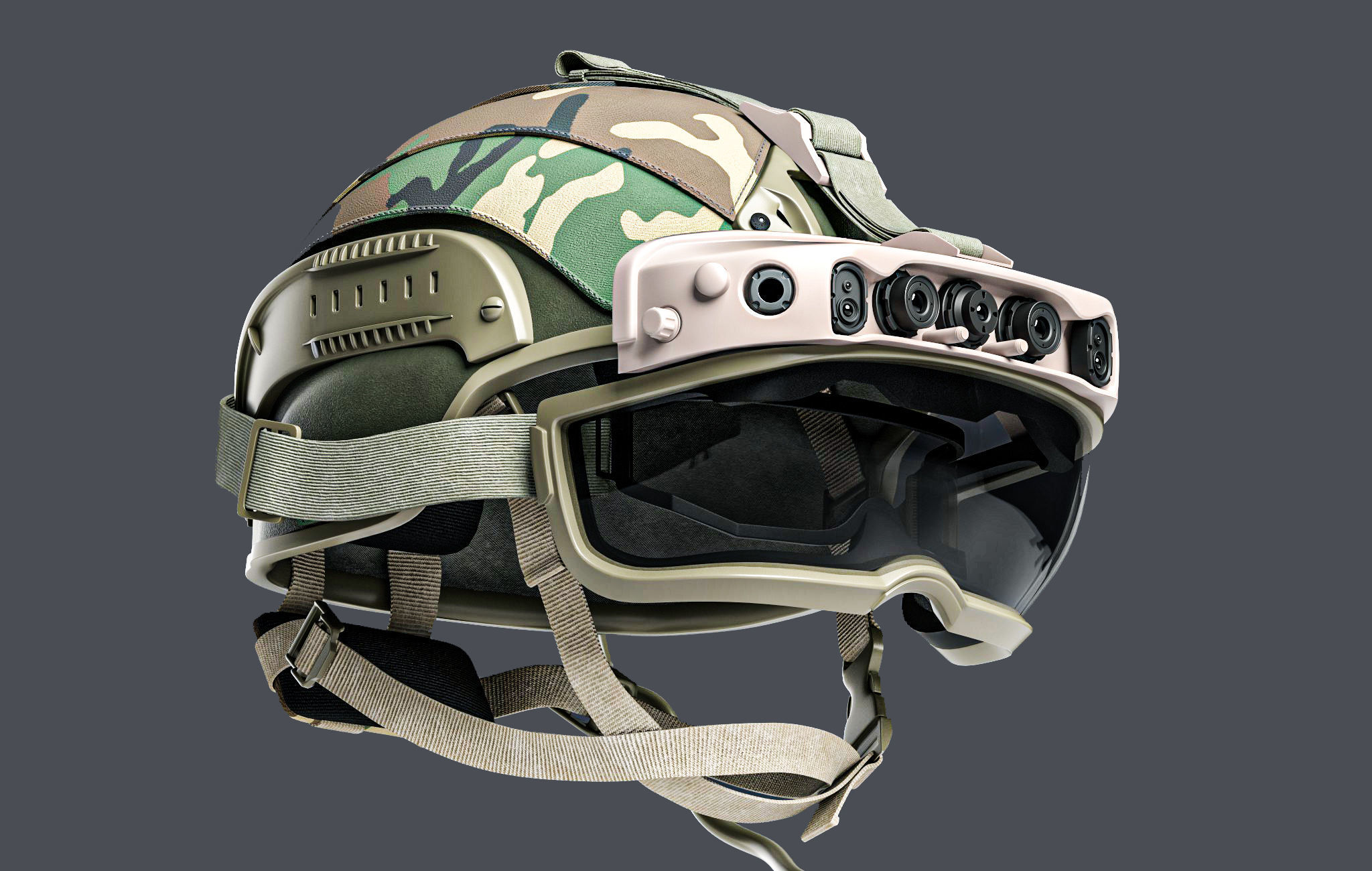 IVAS headset HoloLens Goggles Military Helmet 3D model | CGTrader