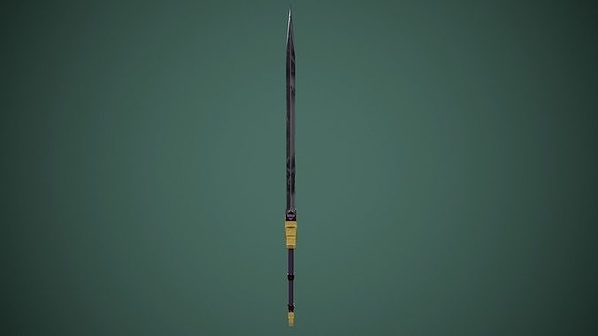 Sword PBR game ready LOWPOLY Low-poly 3D model