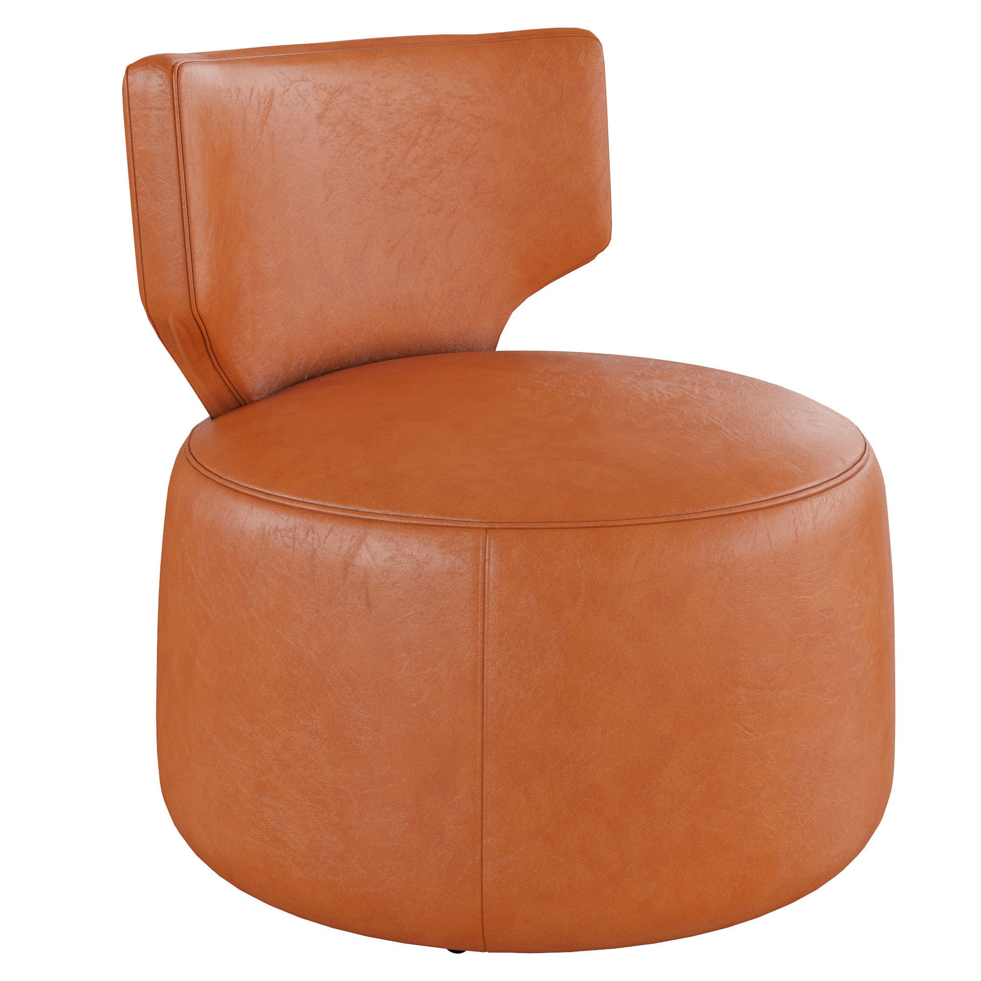 HomaryGreen Cute Chair Upholstered Accent Chair Swivel Chair 3D model CGTrader