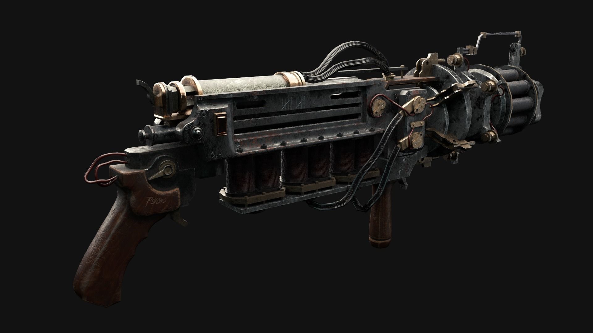 Rail gun 3D model CGTrader