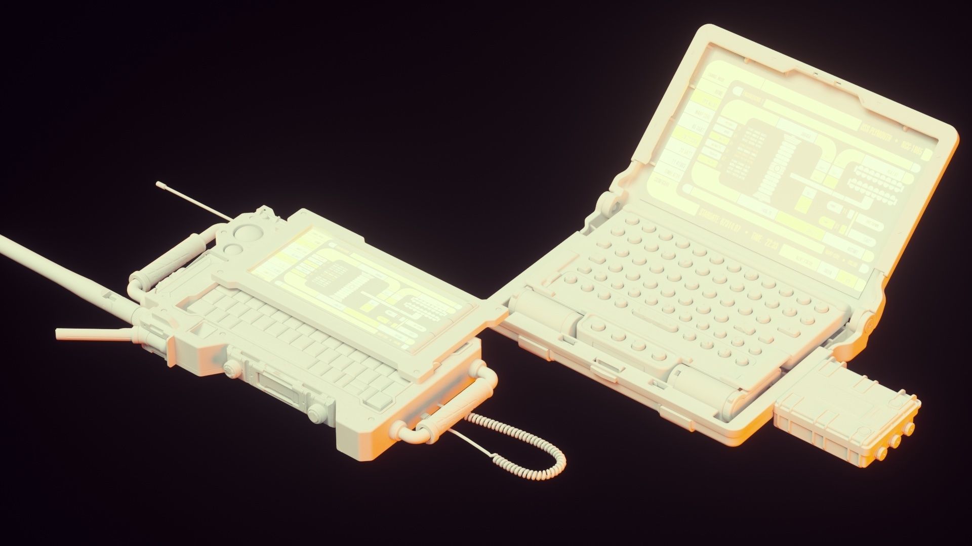Hacking device concept 3D model | CGTrader