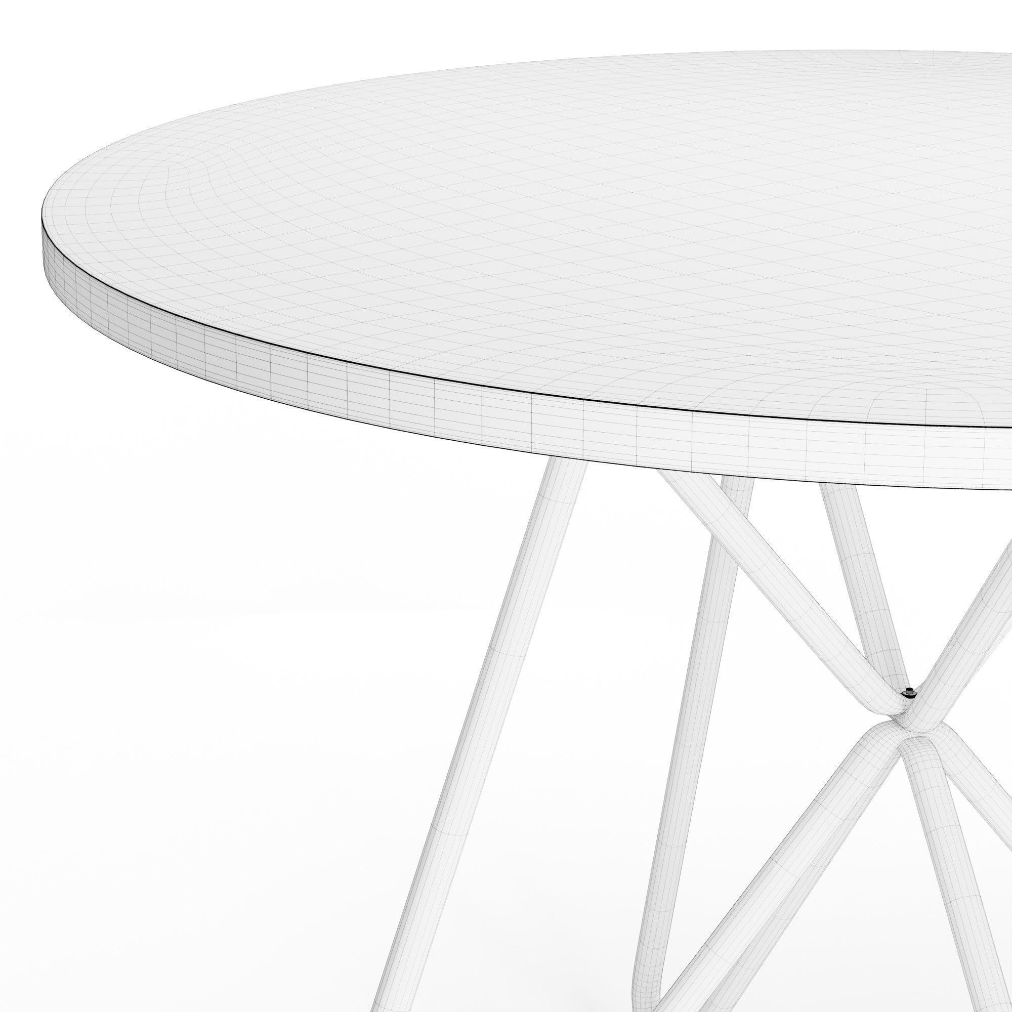 Charleigh Iron Dining Table 3D model CGTrader