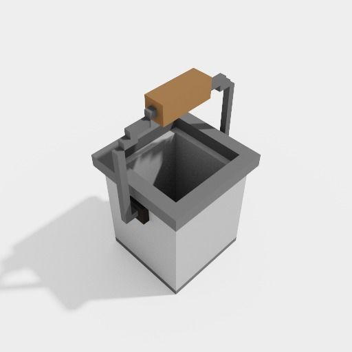 3D model Voxel Buckets VR / AR / lowpoly CGTrader