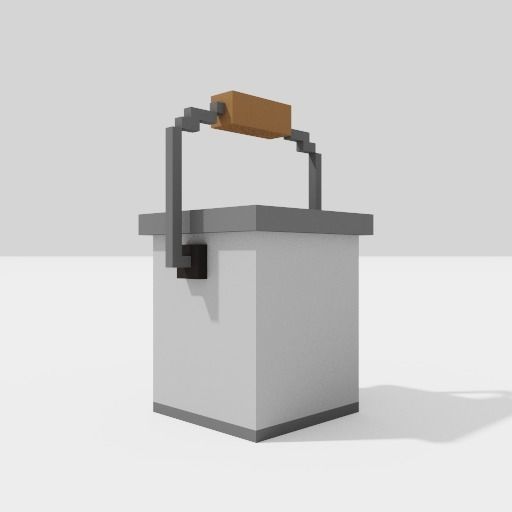 3D model Voxel Buckets VR / AR / lowpoly CGTrader