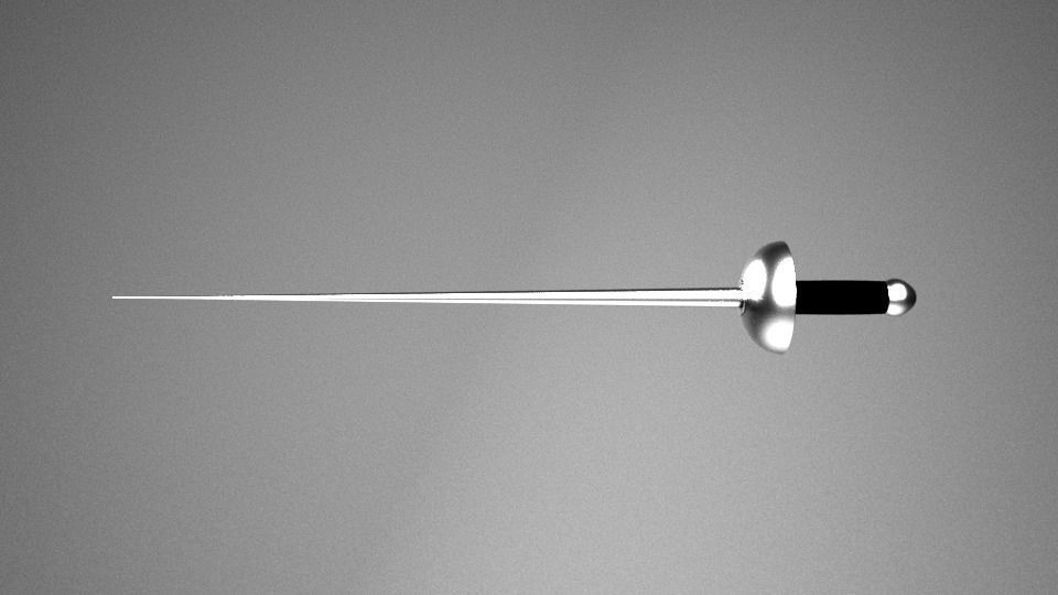 Fencing Sword 3D model CGTrader