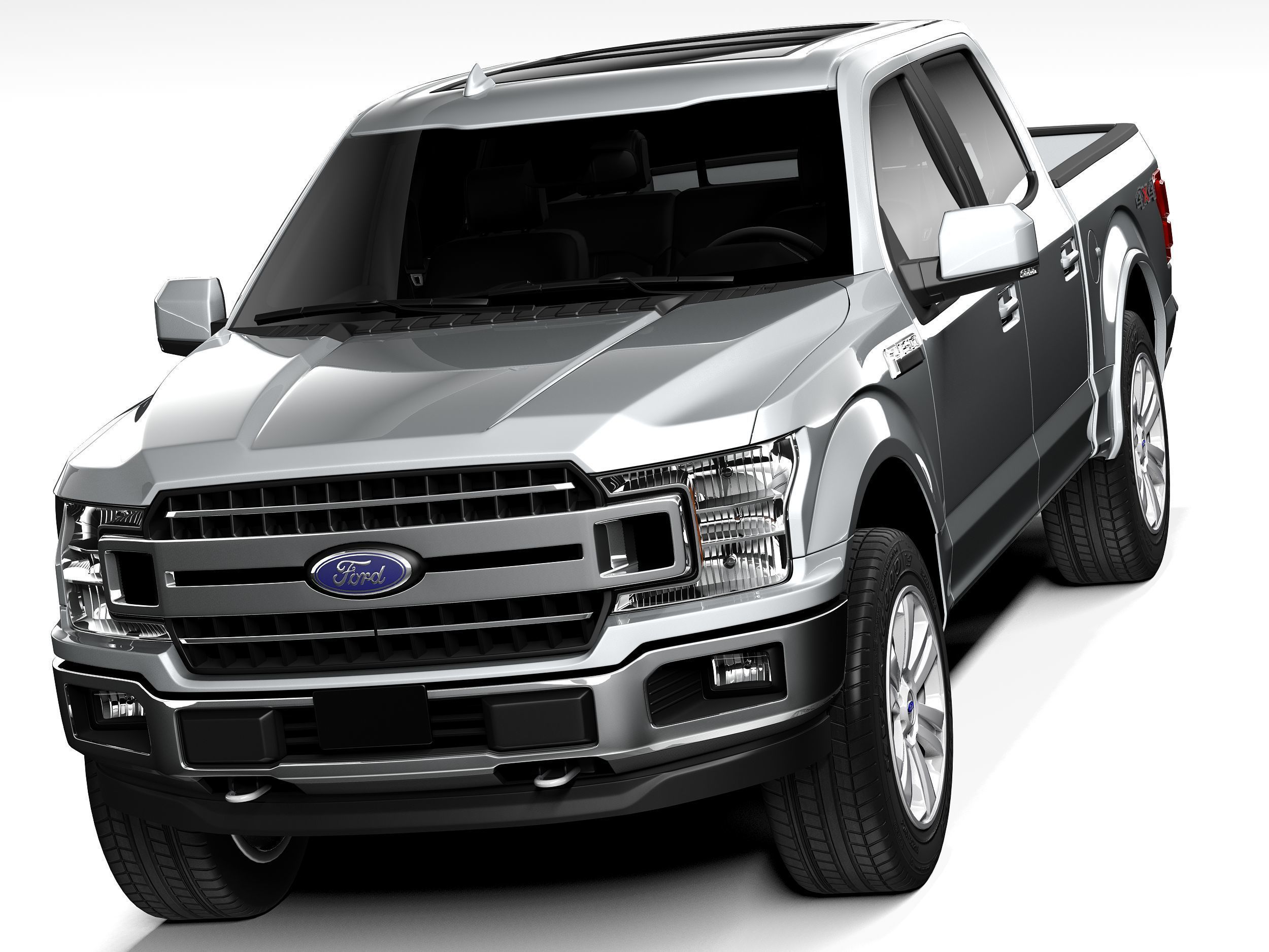 Ford F150 XLT 2018 3D model CGTrader