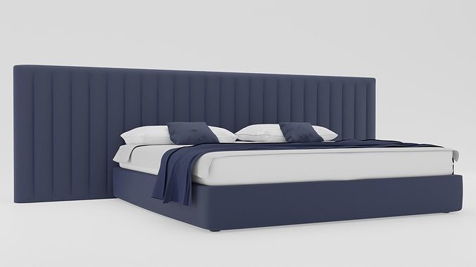 Blue bed modern