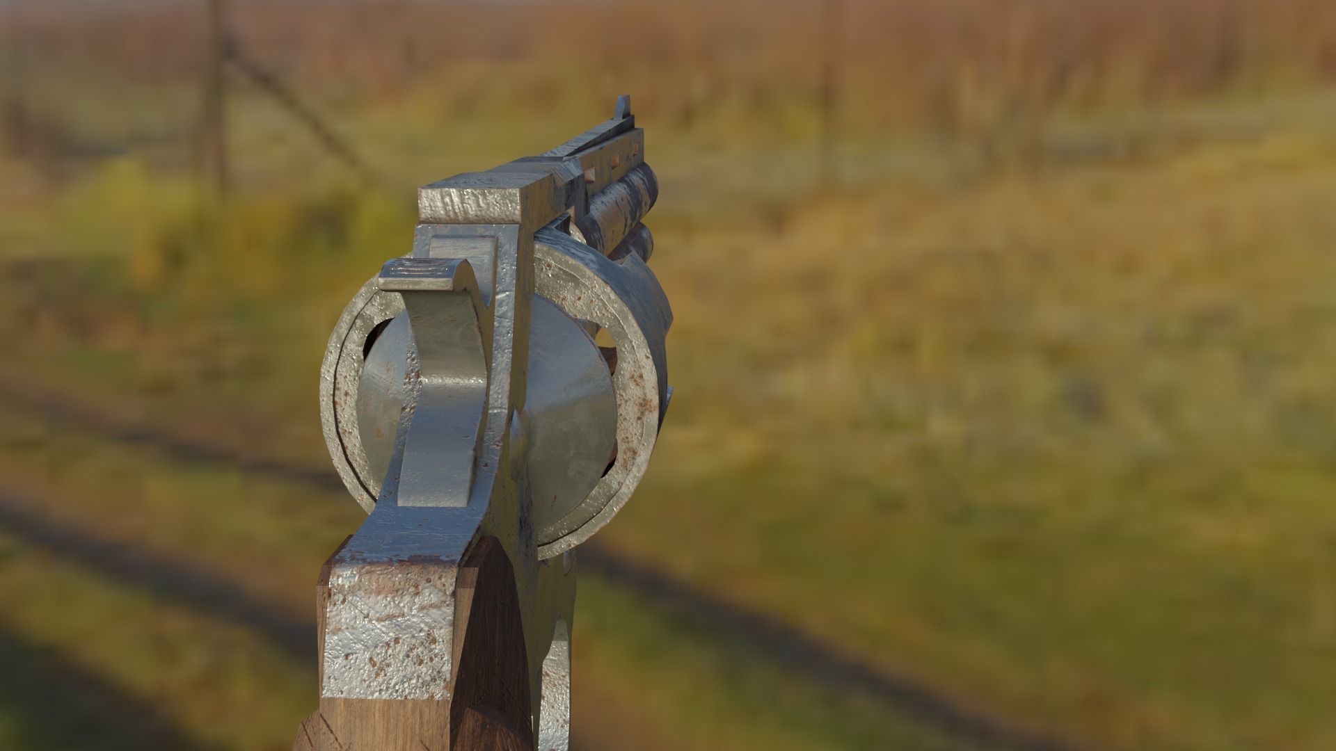 3D model Rusty Old Colt Python 357 mag Revolver VR / AR / low-poly ...