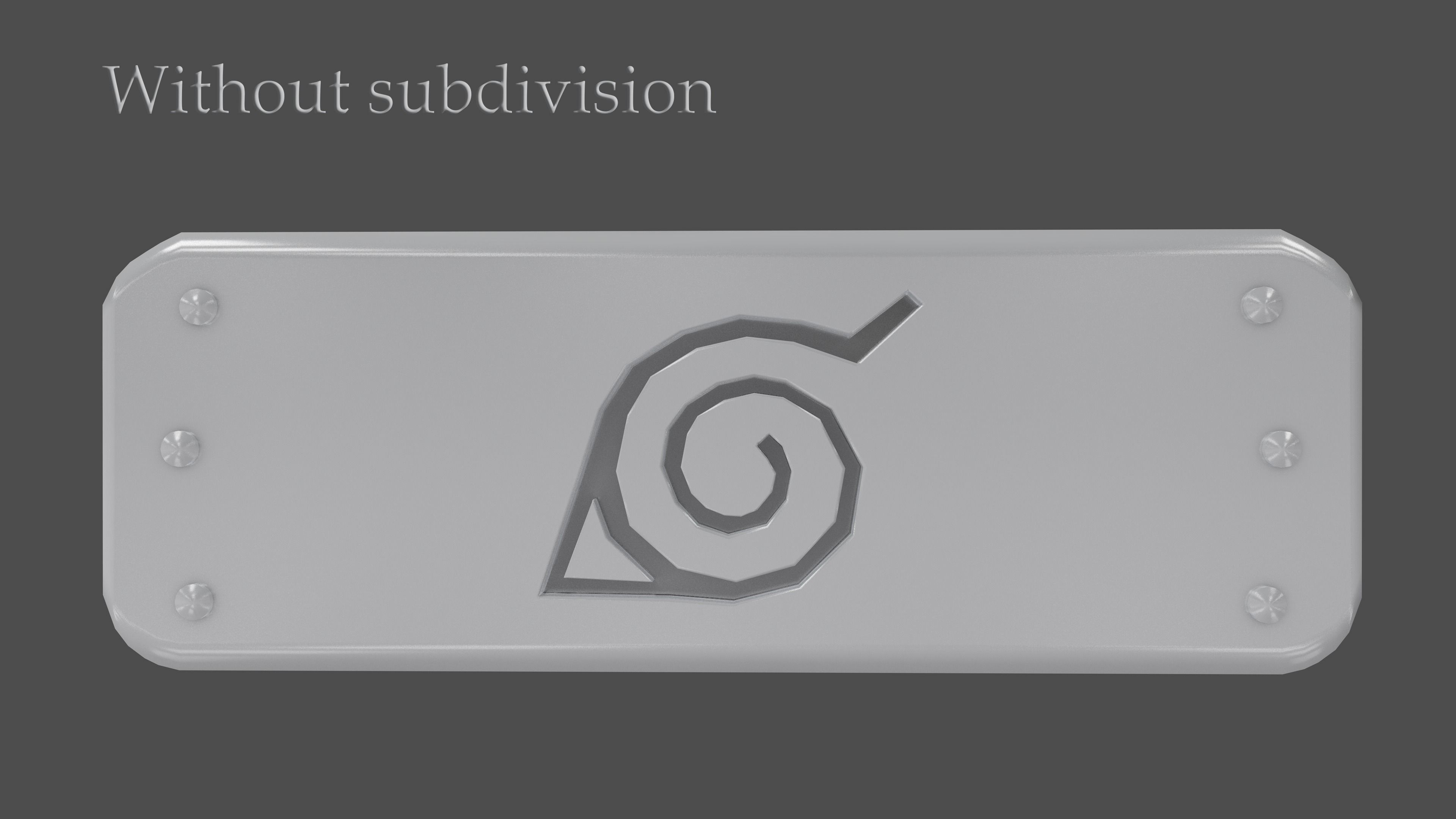 Hidden Leaf Village Headband 3D model | CGTrader