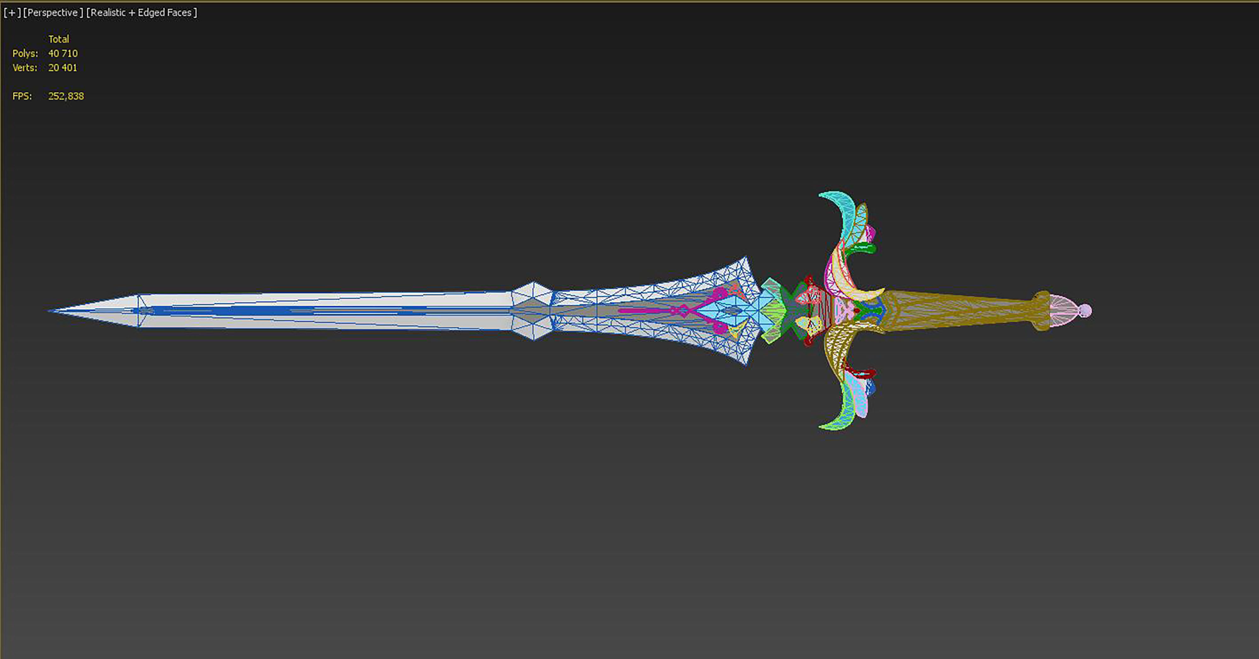 Genshin Impact Kaeya Traveler Jean Keqing Sacrificial Sword 3D model 3D