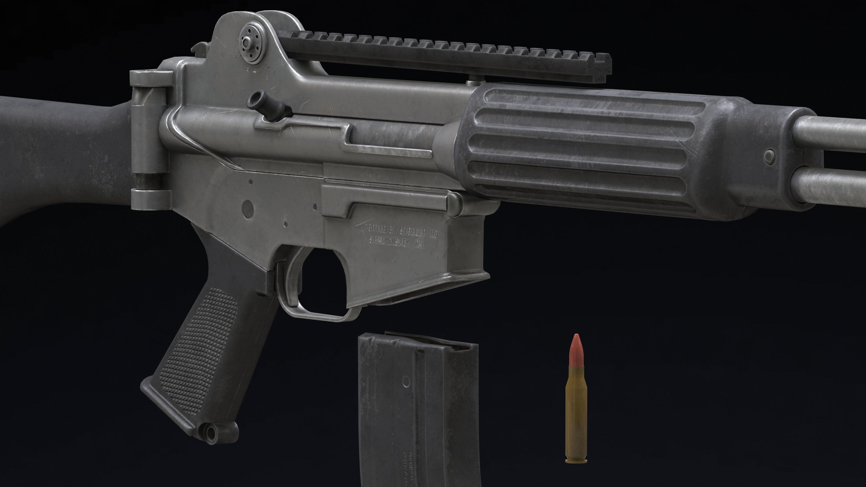 3D model Daewoo Precision Industries K2 Low Poly VR / AR / low-poly ...