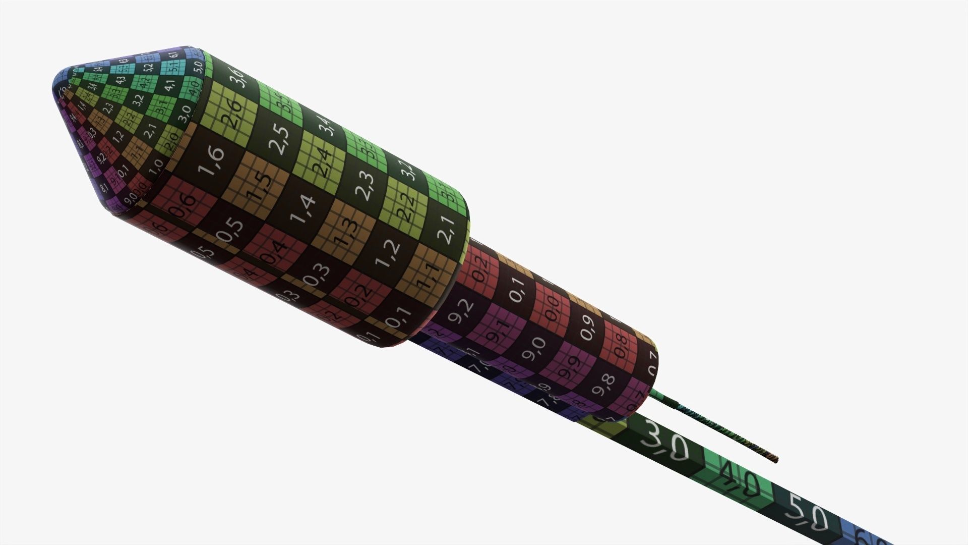 Rocket fireworks 03 3D model CGTrader