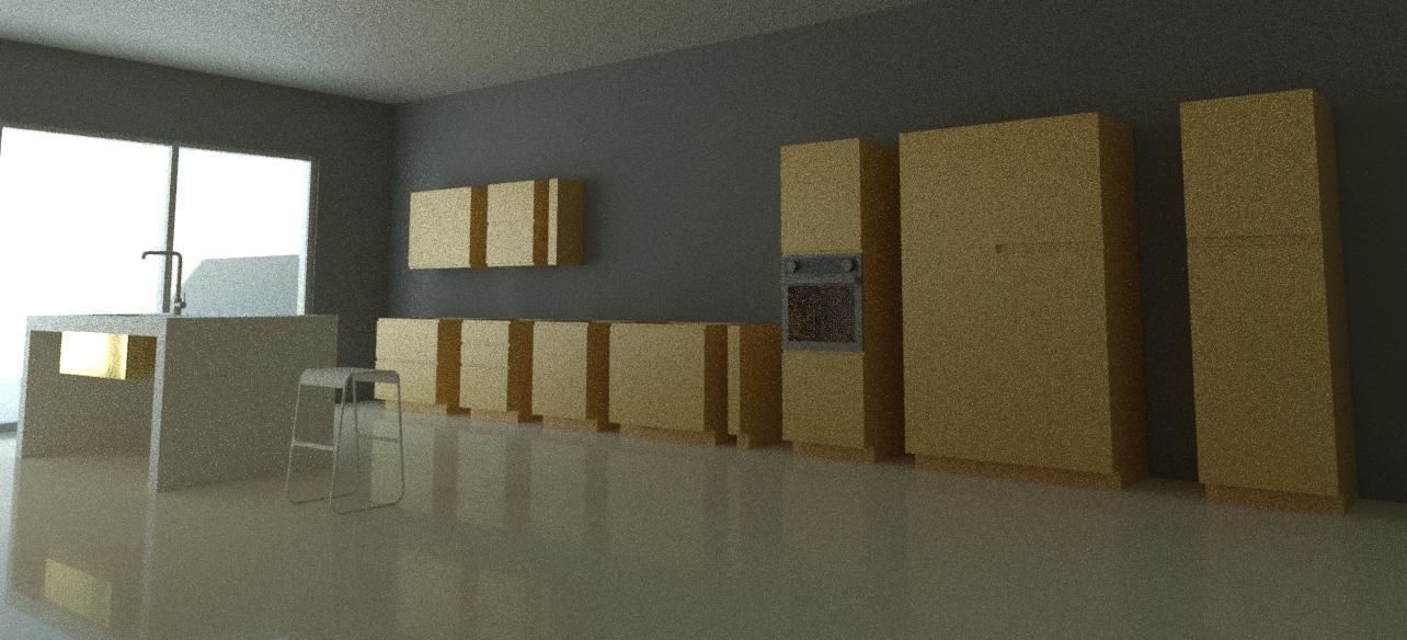 Revit modern kitchen families 3D model CGTrader