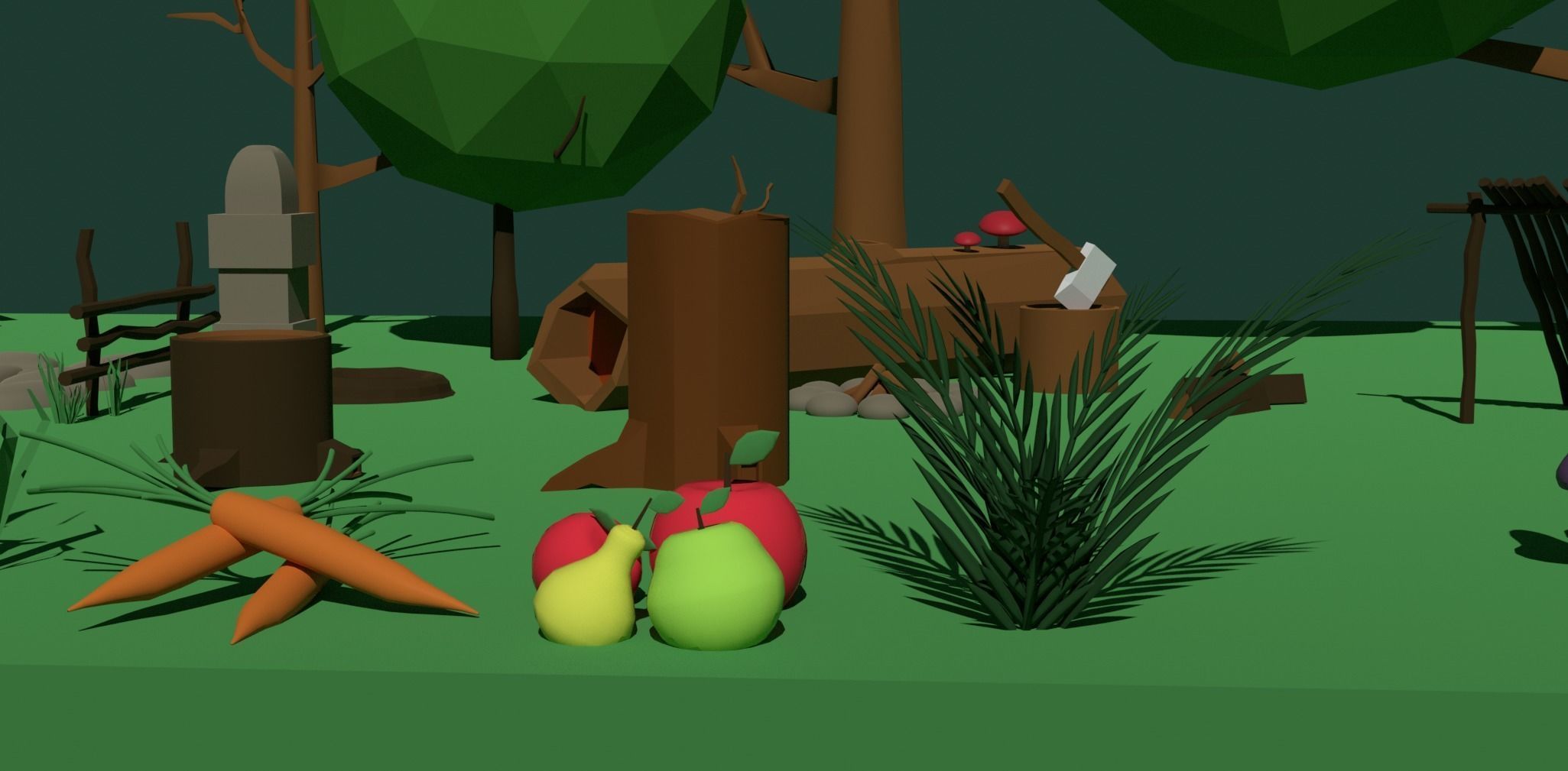 3D model Natural pack VR / AR / lowpoly CGTrader