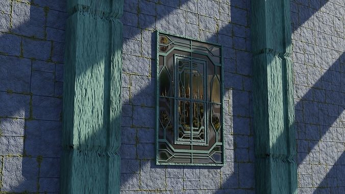 WINDOW Low-poly 3D model