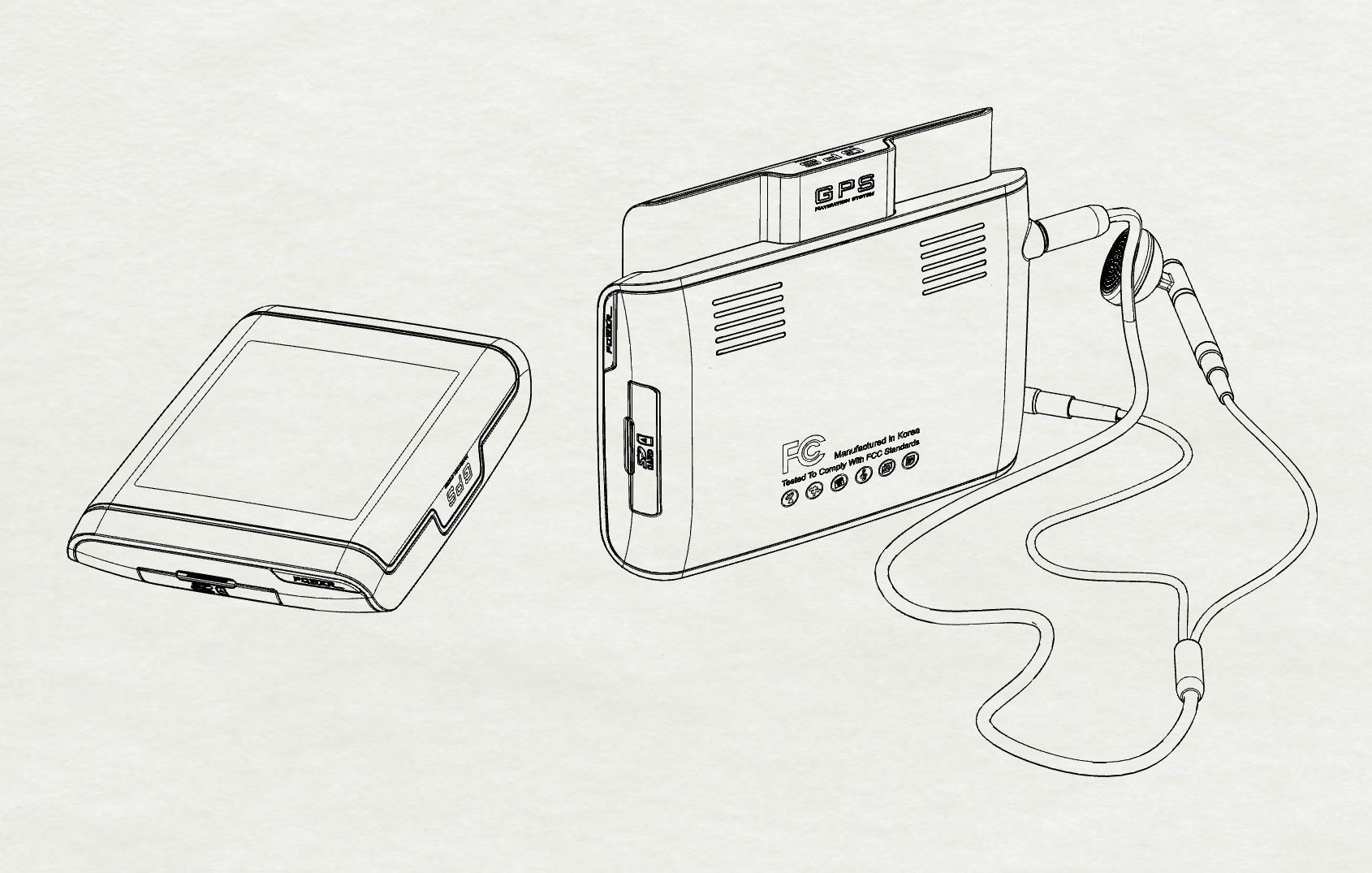 GPS built in mini media device design 3D modeling source 3D model 3D