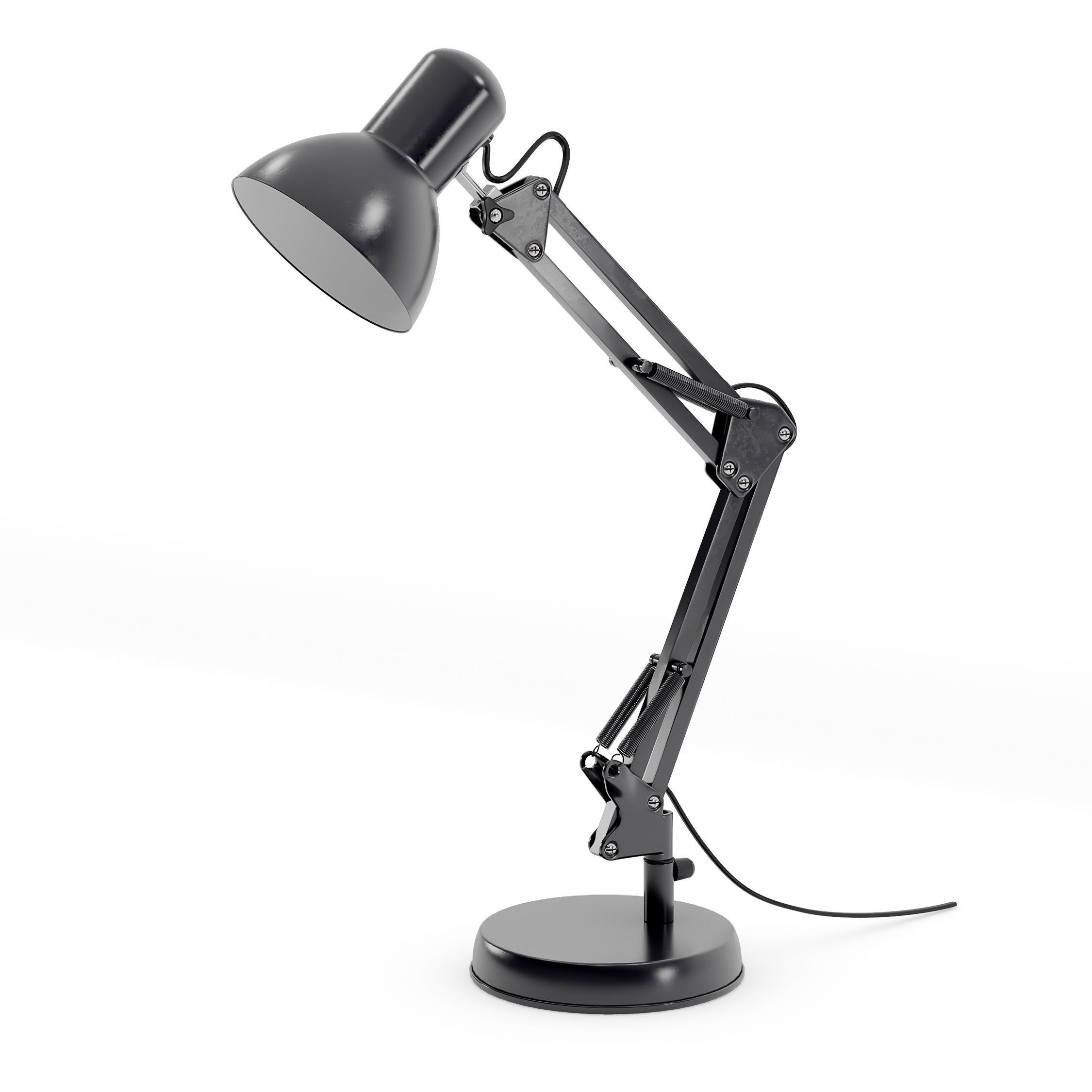 4 Study Table lamp set 3D model CGTrader