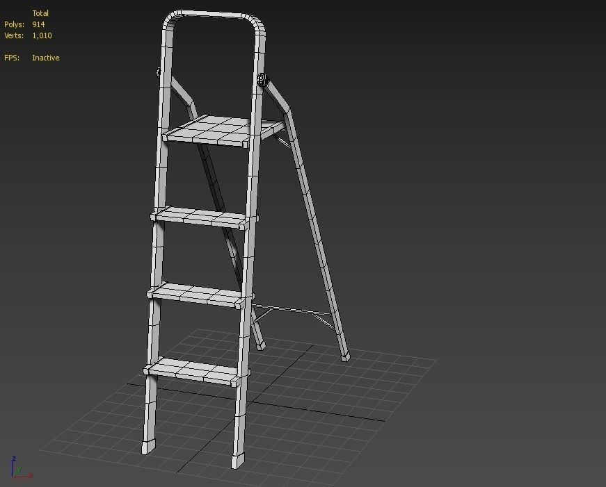 3D model Step Ladder 01 VR / AR / lowpoly CGTrader