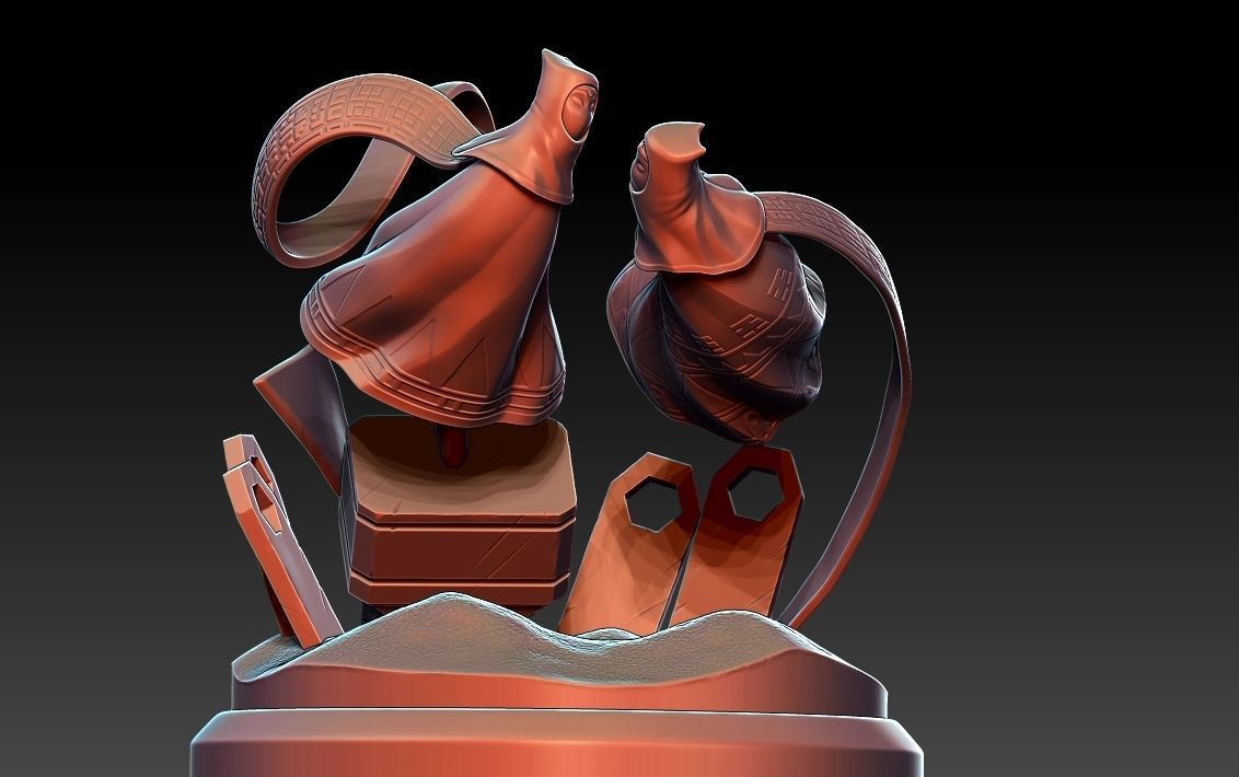 Diorama Journey through the desert 3D model 3D printable | CGTrader
