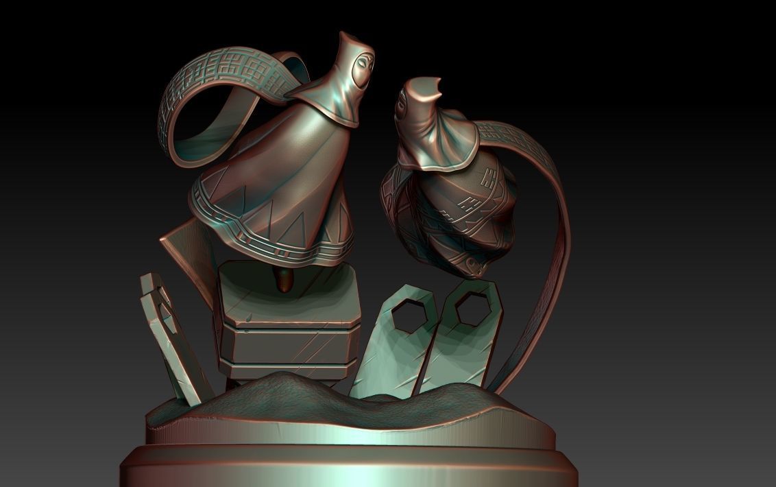 Diorama Journey through the desert 3D model 3D printable | CGTrader
