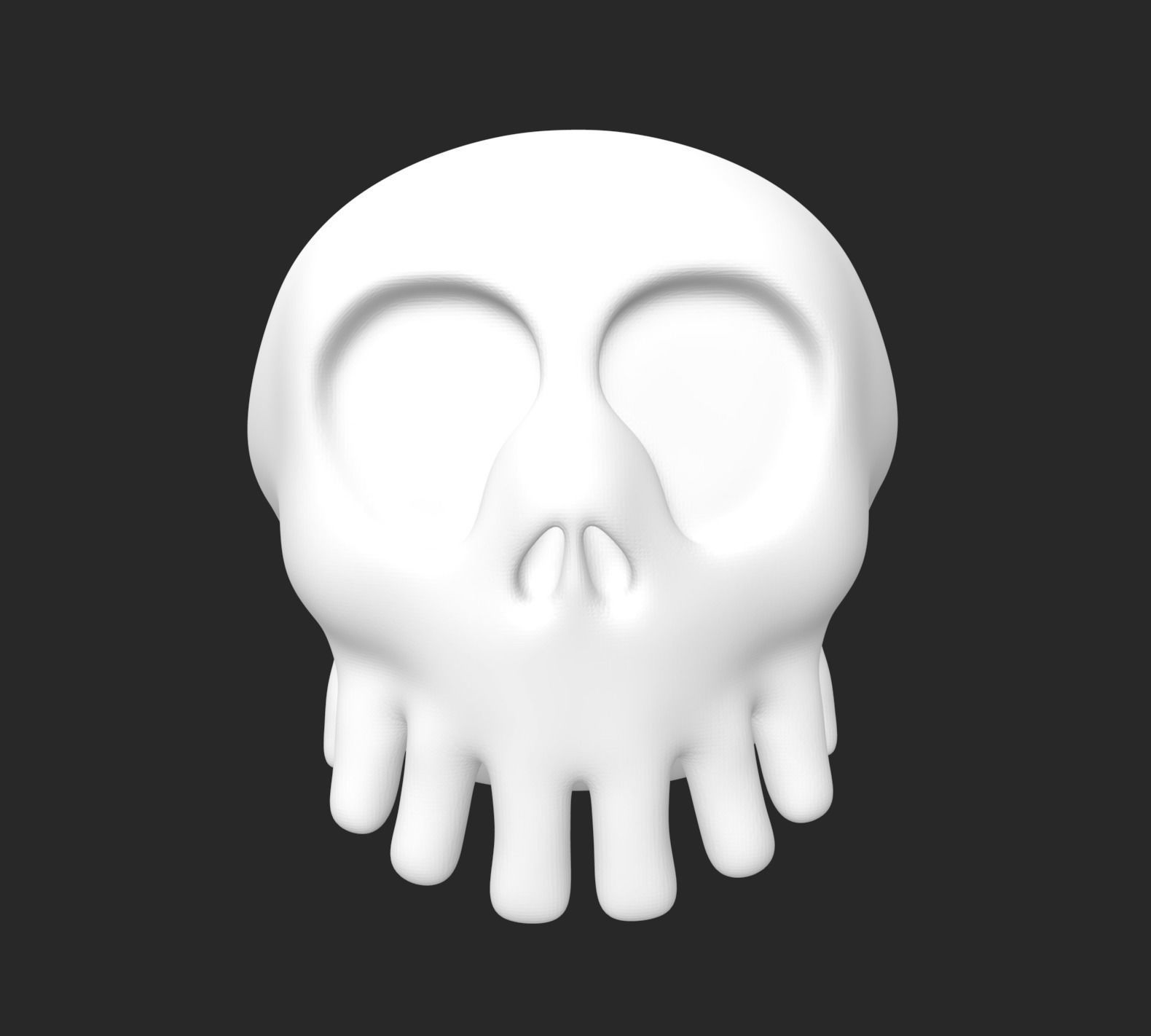 Haunted Mansion Skeleton skull 3D model 3D printable | CGTrader