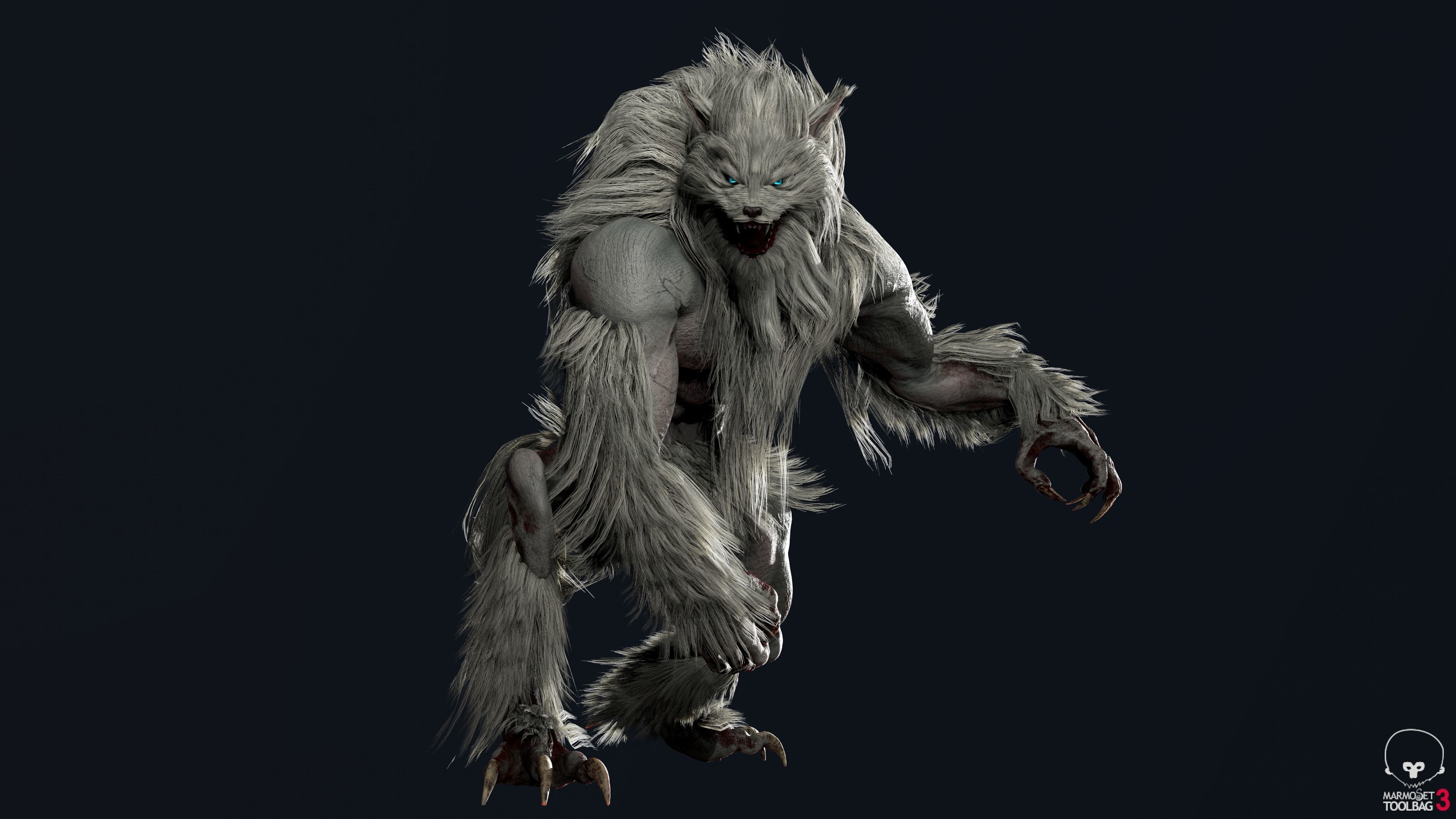 3D model Wolfman Game Ready VR / AR / lowpoly CGTrader