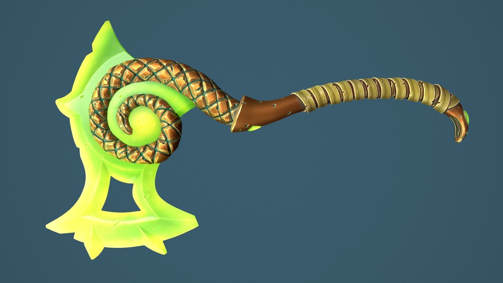 3D model Snake axe VR / AR / lowpoly CGTrader