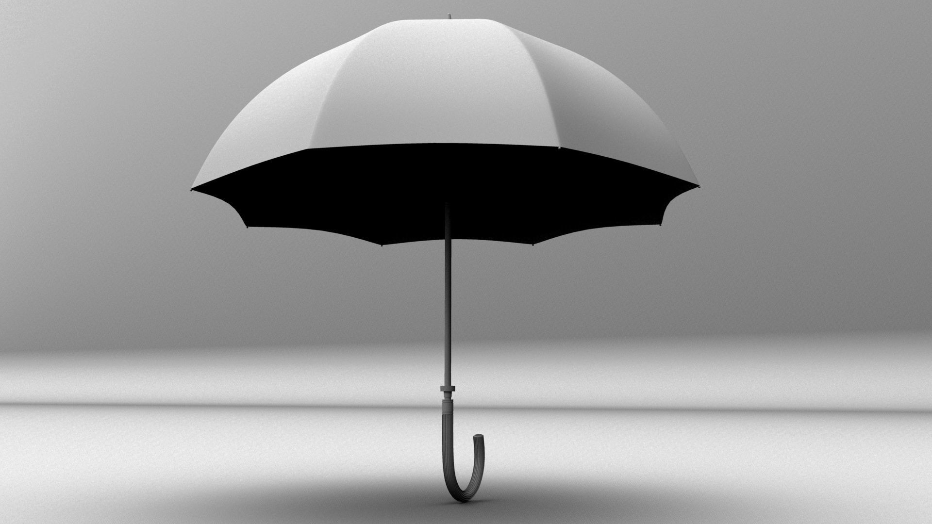 Lowpoly Umbrella Model 3D model CGTrader