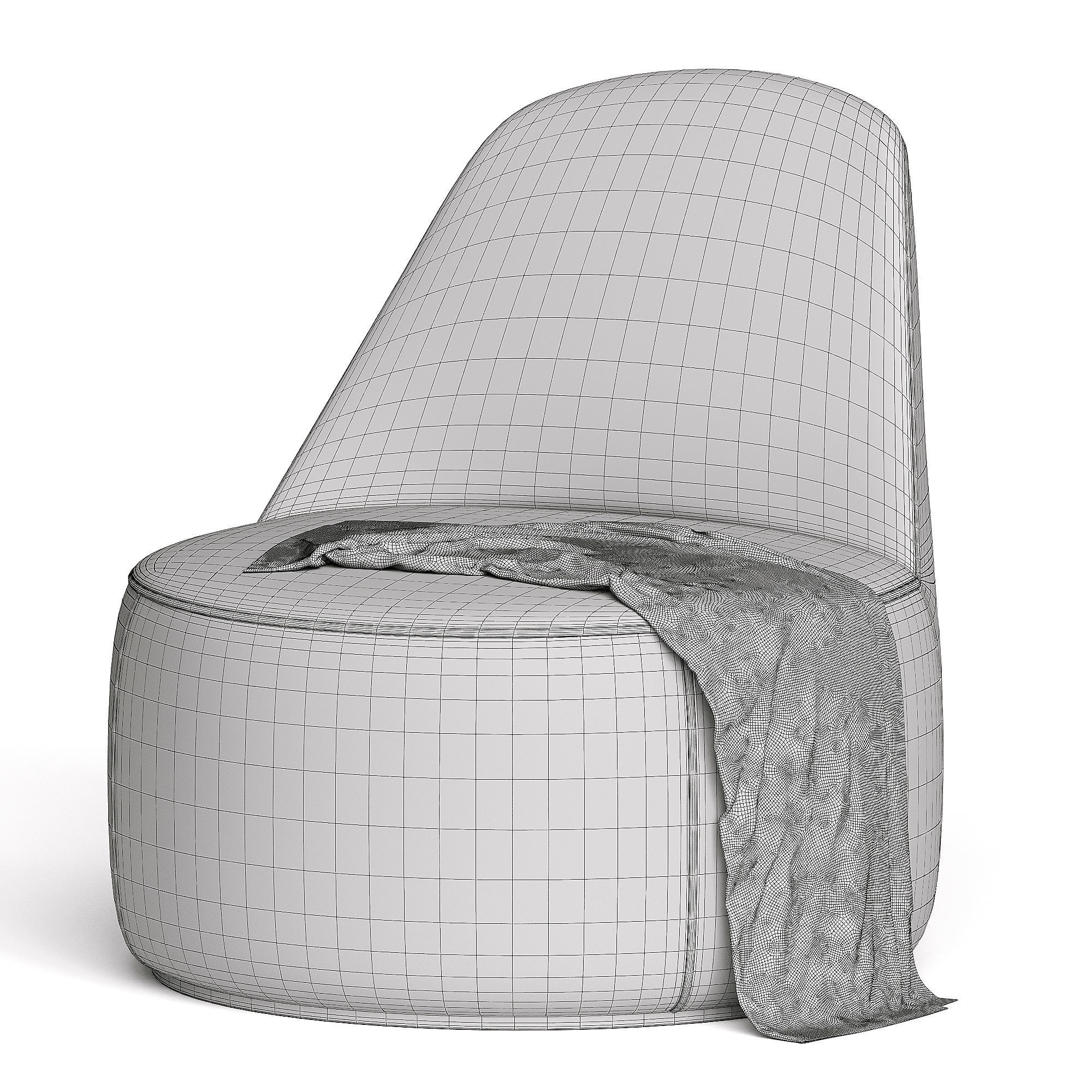 Bernhardt Design Mitt Lounge Chair 3D model CGTrader