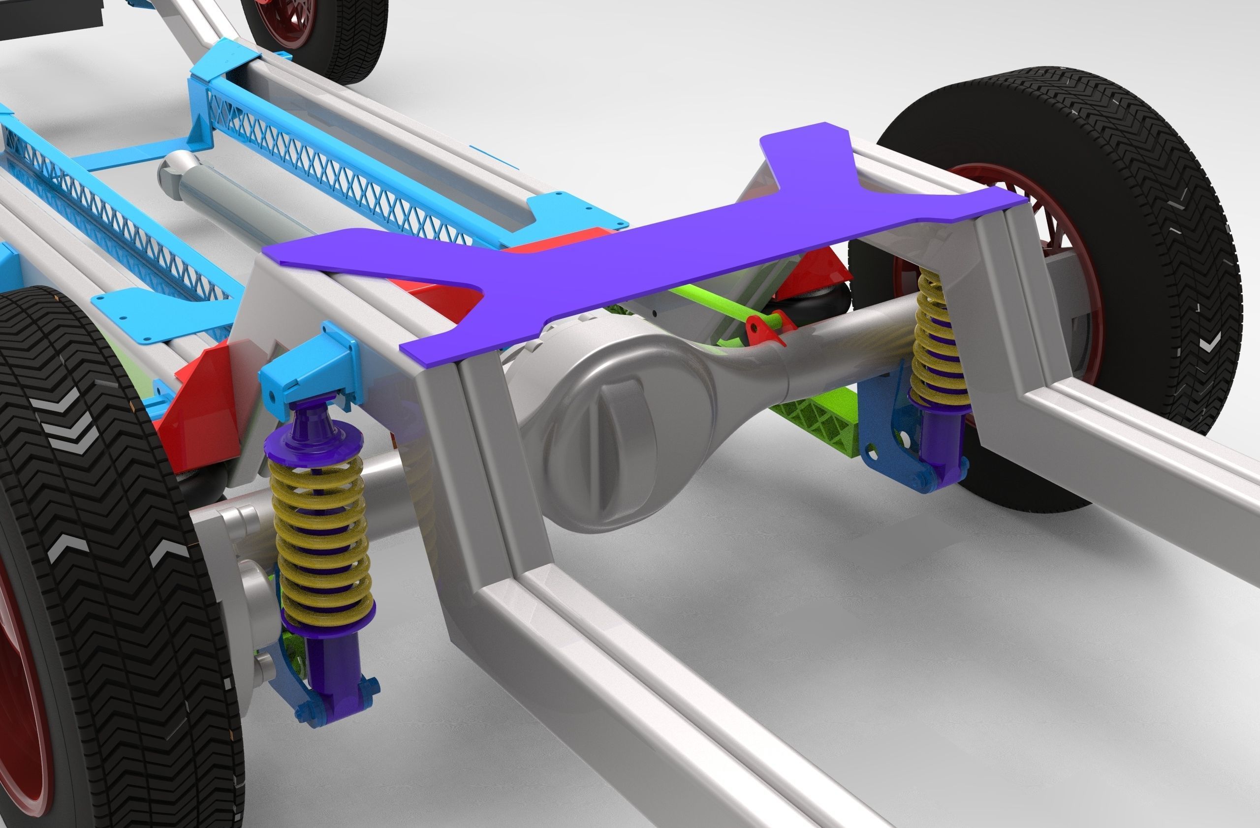 Chevrolet C10 1963 Chassis 3D model CGTrader