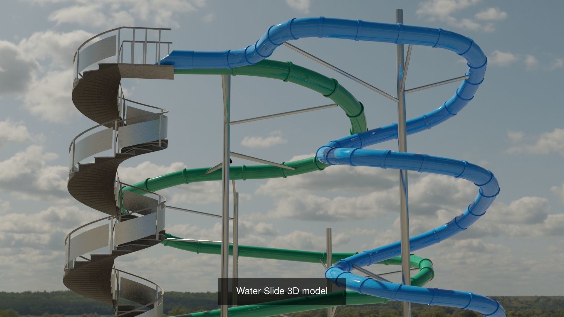 Water Slide 3D models 3D Model Collection | CGTrader