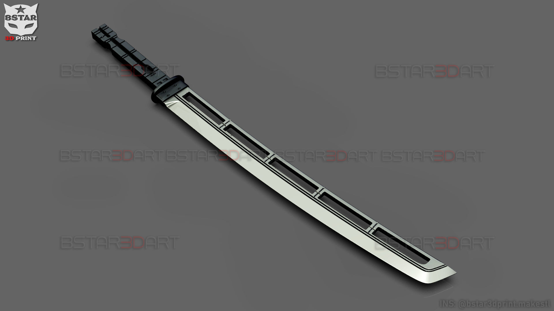 Hawkeye Katana Sword Clint Barton Weapon Marvel Comics 3D model 3D