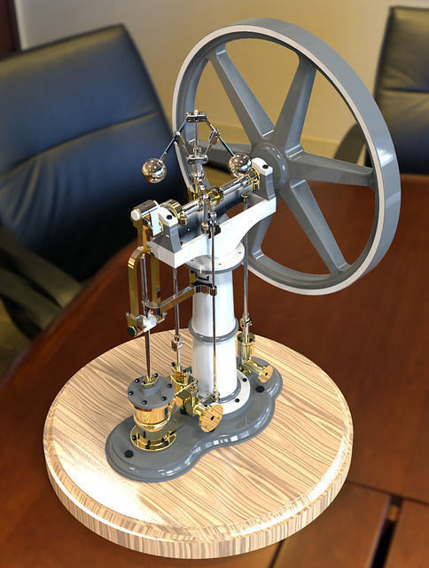 Bensons vertical engine Free 3D model