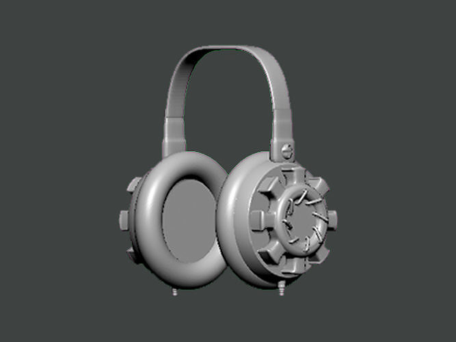 3D Model-HEADPHONES0001 headphones 3D model 3D printable | CGTrader