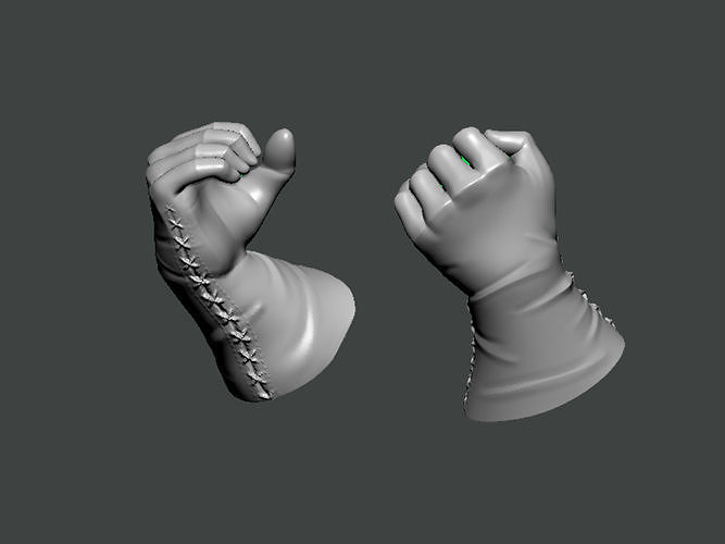 3D Model-GLOVE0001 pair of gloves