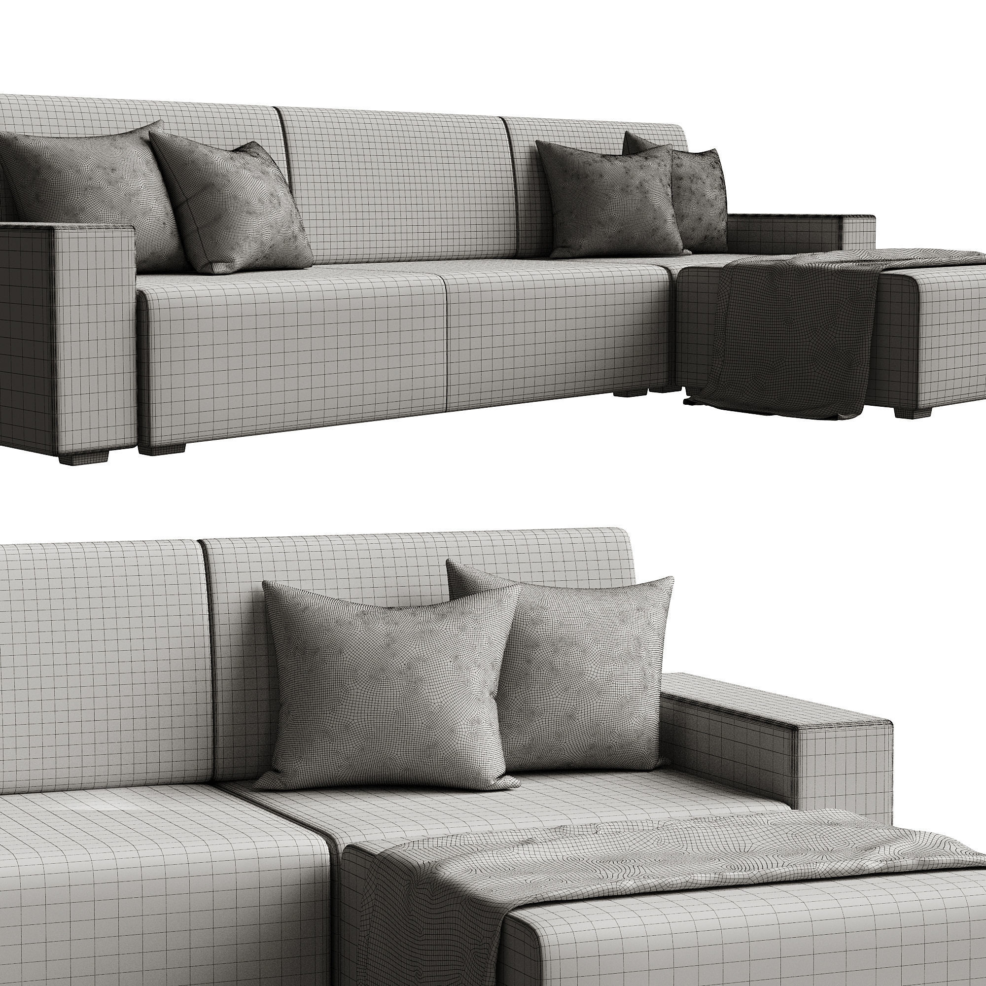 JYSK Corner Sofa 3D model CGTrader