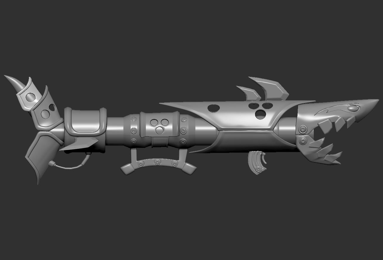 Jinx Fishbones Bazooka League of Legends Cosplay LOL 3D model 3D