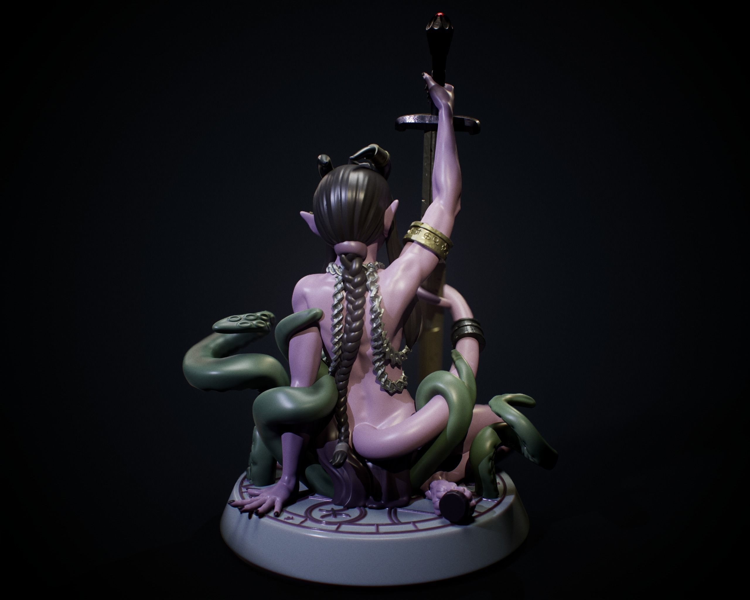 Tiefling Summoning Gone Wrong Mini 3D Model 3D Printable CGTrader Tiefling Summoning Gone Wrong Mini 3D Model 3D Printable CGTrader