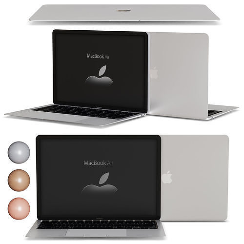 New Macbook Air All Colors laptop 3D model | CGTrader