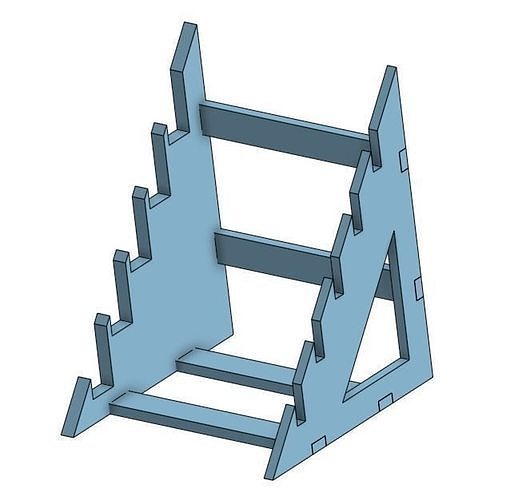 Pocket Knife Display Rack 3D model 3D printable | CGTrader