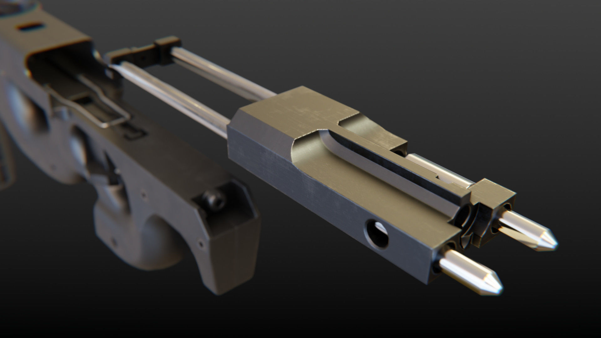 3D model FN P90 Submachine Gun VR / AR / low-poly | CGTrader