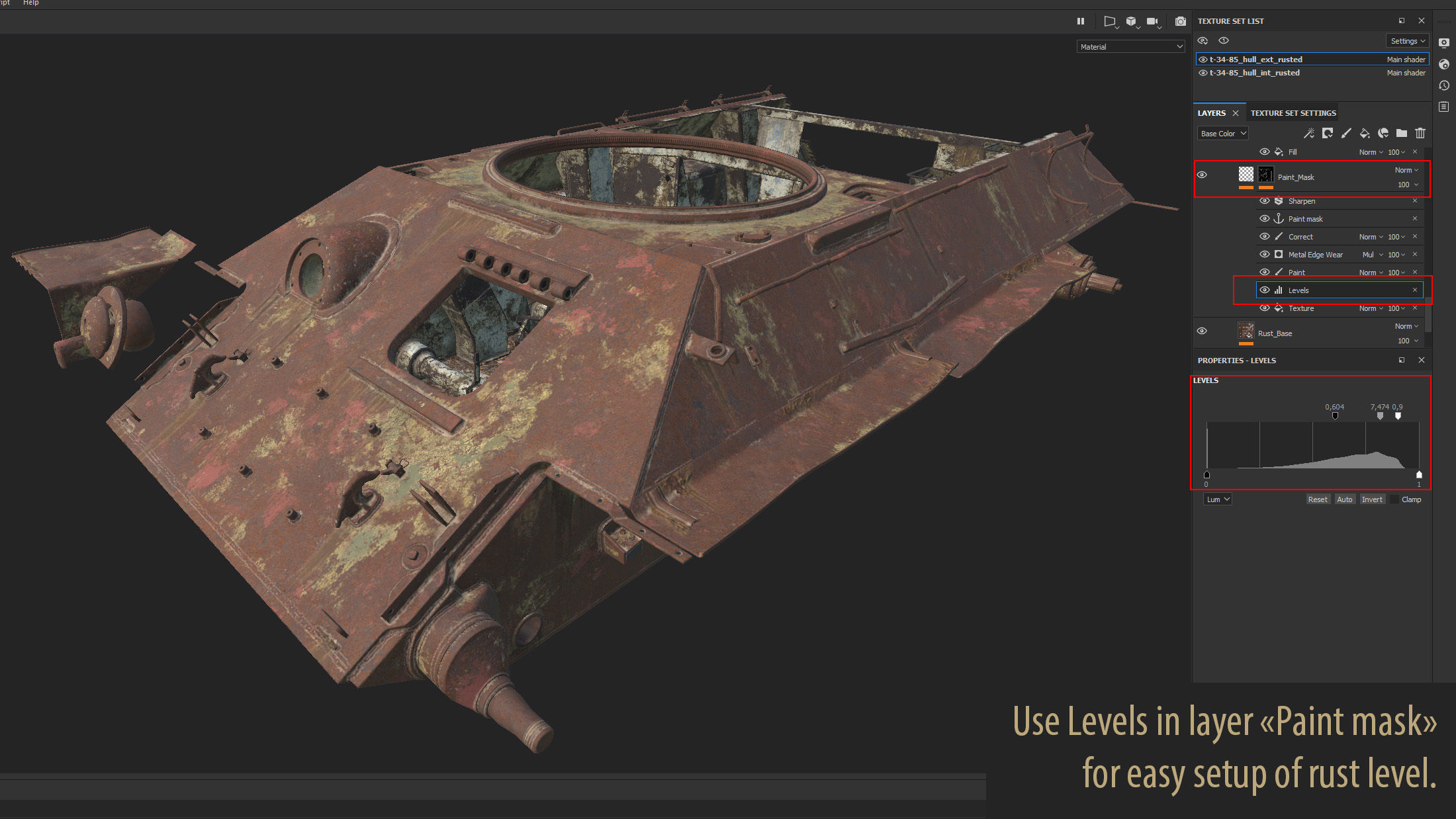 Tank T-34 Chassis Rusted 3D model | CGTrader